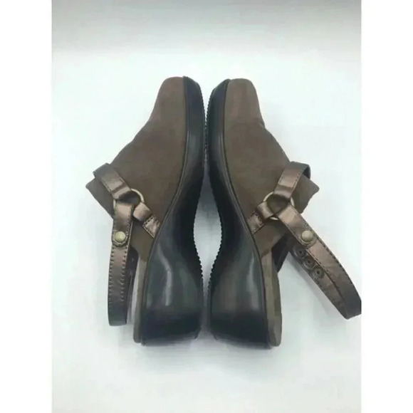 Vionic 372 Adelaide womens slingback orthaheel clogs brown suede leather size 8 - Picture 4 of 8